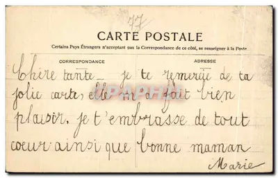 Grez-sur-Loing — As Ruínas e o Loing — editor não identificado, n° 434 — Verso