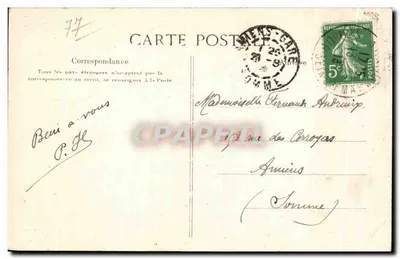 MELUN — Uitzicht genomen vanaf de Pralin-plein — n° 310 — Achterkant
