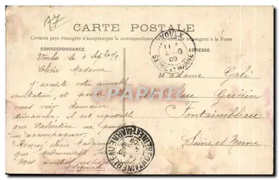 Voulox (S.-et-M.) — L'Orvanne tra gli Aulni — Collezione Renier — Verso