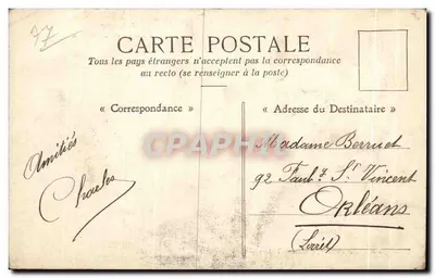 As margens da Marne — Lagny — Fototipia A. Red et Filliette, em Château-Thierry — Verso