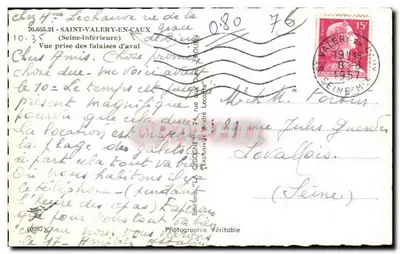 Falaise aval w La Cigogne — widok z wysokiego terenu — Wydawnictwo Autentyczne — Rewers