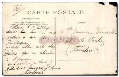 Sainte-Adresse — Rue du Beau Panoramique — éditeur E. D. P. n°47 — Achterkant