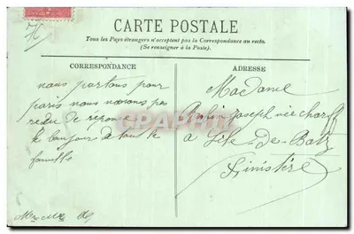 Le Havre — Sainte-Adresse — Najświętsza Pani Maryja z Falami i Miasto — LL. — n°60 — Rewers