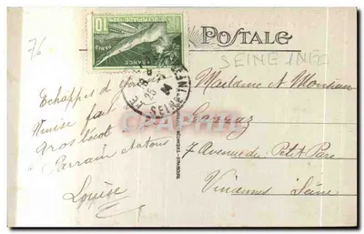 Le Tréport — The Bridge of the Bresle and the Port — Unidentified Publisher, no. 7 — Back