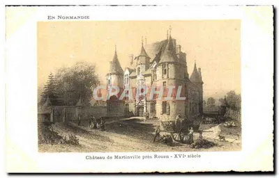 Castelo de Martinville perto de Rouen — Século XVI — Edição Artística Supra Paris