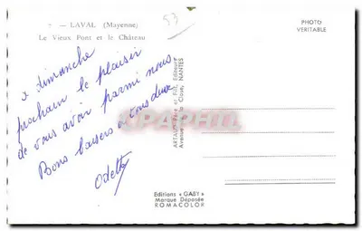 Laval (Mayenne) — Stary Most i Zamek — Wydawnictwo GABY — Rewers