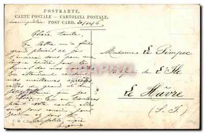 Ter Meulen — Na floresta — editor desconhecido, número de série não visível — Verso