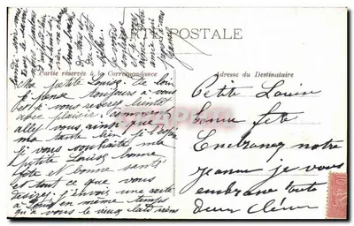 Peixes e rosas — cartão postal decorativo — editor não visível — Verso