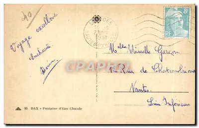Fontanna Ciepłej Wody — Dax — wydawca DAX • Fontanna Ciepłej Wody, nr 95 — Rewers