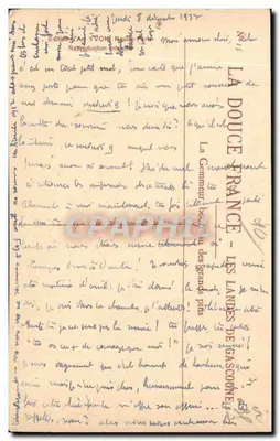 Floresta nebulosa — homem vestido caminhando — Yvon, n°15 — Verso