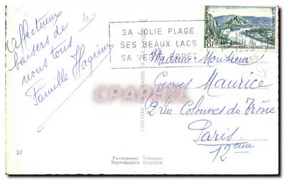Biscarrosse-Plage — Lembrete de — Editora Combière, n°32 — Verso