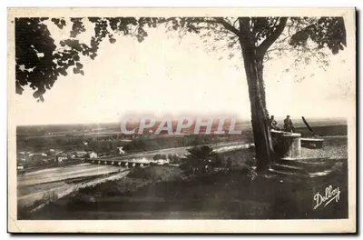 Vue du pont de Saint-Sever-sur-Adour — Delbroy — n° 49