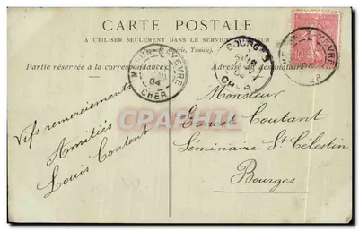 Marmagne (Cher) — O Castelo — Coleção E. L. — Verso