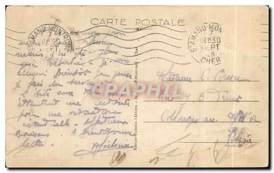 Saint-Amand-Montrond (Cher) — Merillant Castle - The Chapel — Poisson Monttrond Edition — Back
