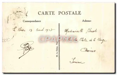 Le Havre — O Casino e a Praia — G. F., Le Havre — Verso