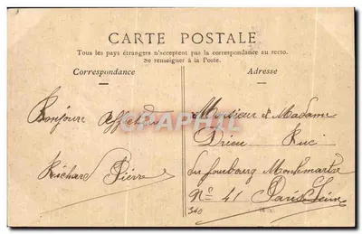 Fontainebleau — Ga H.T. — Nhà xuất bản H.T. — Mặt sau