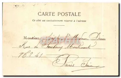 Fontainebleau — Praça Denecourt — editor Thibault, n°1 — Verso