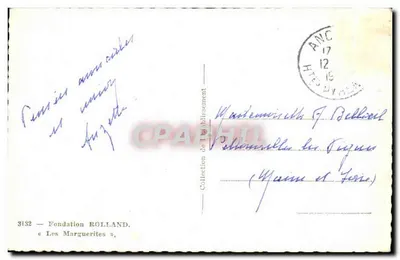 Castelo de Les Marguerites — Fundação Rolland — editor Rolland, n° 3132 — Verso