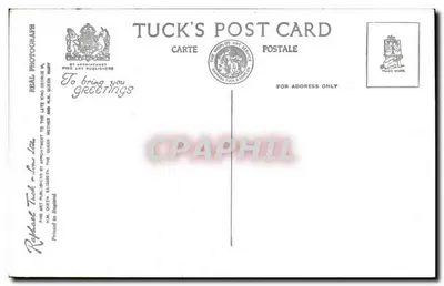 Kościół Świętego Cuthberta w Darlington — Tuck Card DT 14 — Rewers
