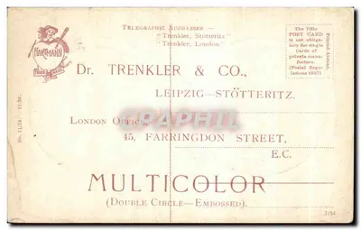 Liverpool — Kolumna Nelsona i Muzeum oraz Ogród St. John — wydawca Trenkler & Co. — Rewers