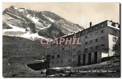 Col do Simplon — Hotel Belle Vue — Marcel Rougé, Lausanne