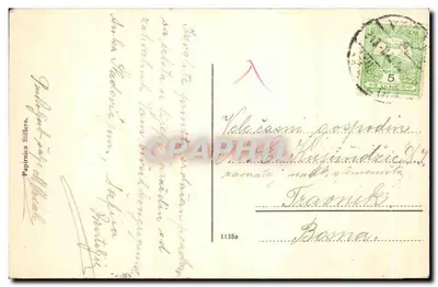 Varaždin — visão panorâmica — Papirnica Stiller, n° 1135a — Verso