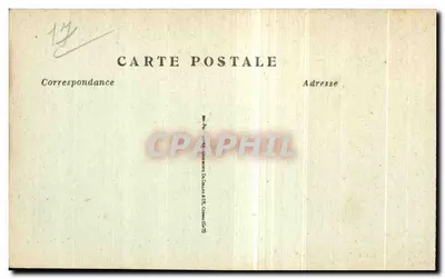 Het rustieke brugje van het Stadspark — Châtelailhon — R. Bergevin, uitgever, 68, rue des Merciers La Rochelle — Achterkant