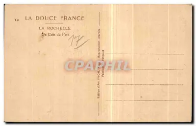 La Rochelle — Un Coin du Port — Édition d'Art YVON — Reverso
