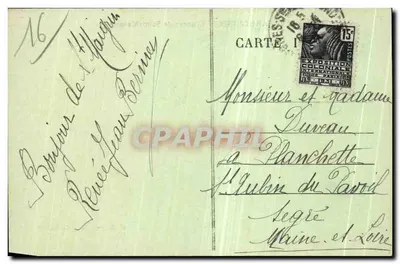 Ambiente de BARBEZIEUX — Castelo de Saint-Maigrin — E. Renou, Editor — Verso