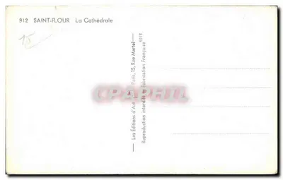 Saint-Floir — A Catedral — Éditions d'Art Martel — Verso