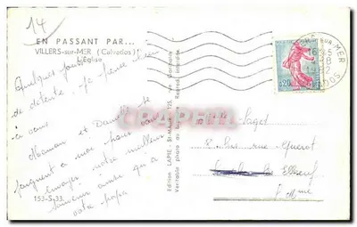 빌레르-sur-메르 — 교회 — 에디터 LAPIE, n°153-5-33 — 뒷면