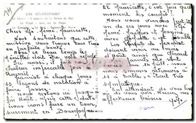 Grandcamp — Vista panorámica — Editor: A.P., 44, rue Lethière, París — Reverso