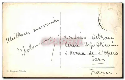 Abbazia - Lungomate — widok budynków wzdłuż jeziora — A. Tomasic — Rewers