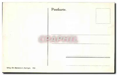 Kandertal. Mitholz. — Pejzaż krajobrazowy w dolinie — wydawca Chr. Brennenstuhl, Meyringen, nr 659 — Rewers