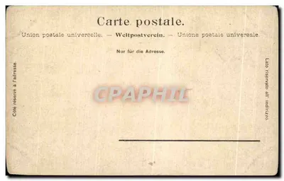 Bilhete postal antigo Einsiedeln Kloster — Verso