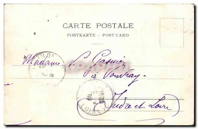 Castelo de St-Maurice e ponte sobre o Rio Reno — C.P.N. 391 — Editor não identificado — Verso