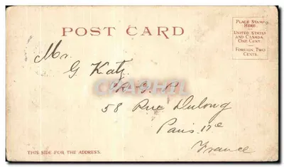 Avenue of Palms, Havana — kolorowa wersja — Beeleroit Photographic Co. nr 7409 — Rewers