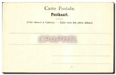 Stara pocztówka Panorama Souvenir de Louvain — Rewers