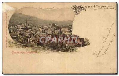 Cartolina d'epoca Gruss von Herisau