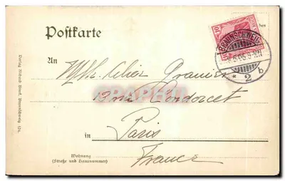 Braunschweig — Rathaus — editor Richard Bert, Braunschweig — Verso