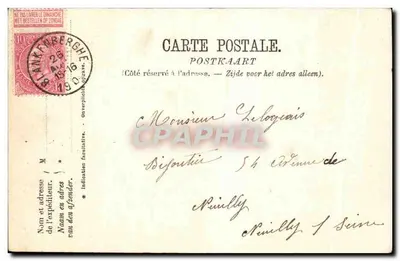 Blankenberge. Os Hotéis e a Dique Central — editor Sr. Lhomme — Verso
