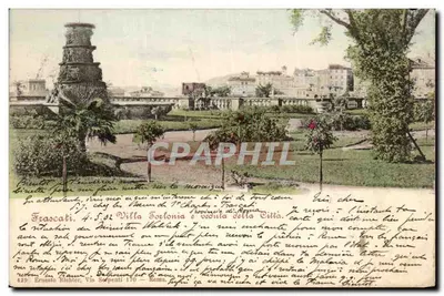 Villa Torlonia — vista da fonte da Orangerie — Ernesto Richter, n° 429