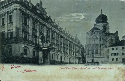 Passau — Residência do Bispo e Piazza da Residência — A. Adolph, 8