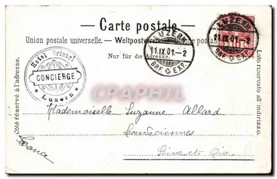 Flüelen und Bristenstock — vista do lago com igreja — Charnaux Frères & C°, Genève, n°61 C — Verso