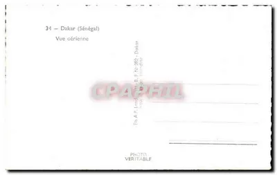 Dakar (Senegal) — Widok z powietrza — Wydawca Es.A.P. Landes, N° 280 — Rewers