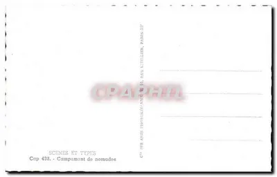 Acampamento de nômades — Egito — Cap 433, Cⁱᵉ dos Artes Fotográficas, Paris — Verso