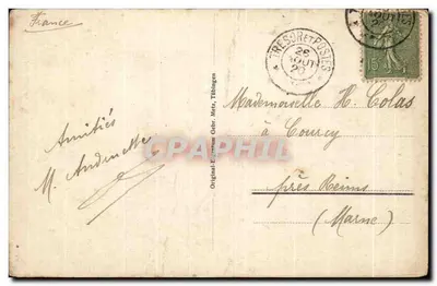Zweibrücken — Luitpoldschule — Original-Erasmus Geb. Tübingen — Verso