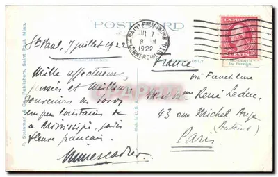 Vista del Minnesota Soldiers' Home e del diglio federale — R. Steinman & Co. Publishers, Saint Paul, Minn. — n° 10420 — Verso