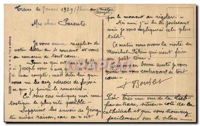 Trier — Liebfrauenstraße — przejście pod łukiem z statuą — wydawca: Stengel & Co. nr 463630 — Rewers