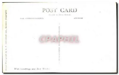 Ilustrowana karta pocztowa — mapa angielskiego Lakeland — G.P. Abraham Ltd, Keswick — Rewers